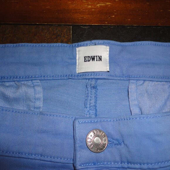 EDWIN Endurance "Mason" Slim Chino Blue Slacks Pants Size 38 x 32 NWT - Picture 2 of 10